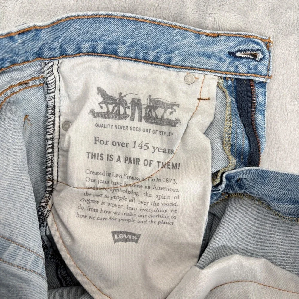 Levi's‎ Jeans Men 29x32 (Fit 29x30) Light Blue 510 Skinny Fit Skater Minimalist